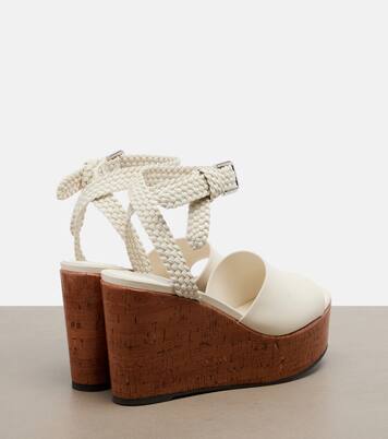 Wedge-Sandalen Jory aus Leder | Jimmy Choo