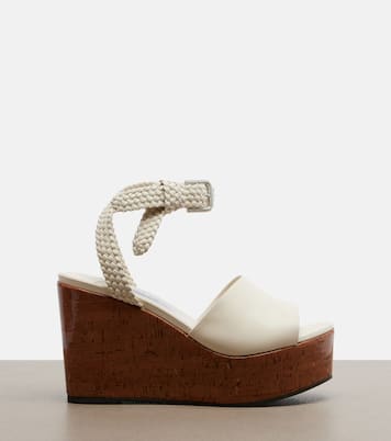Wedge-Sandalen Jory aus Leder | Jimmy Choo