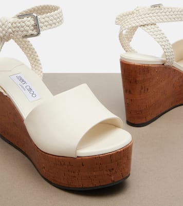 Wedge-Sandalen Jory aus Leder | Jimmy Choo