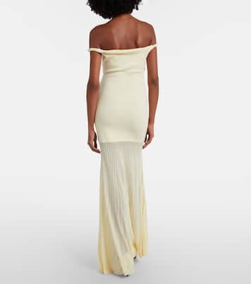 Vestido largo Elia drapeado. | SIR