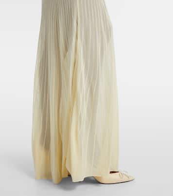 Vestido largo Elia drapeado. | SIR