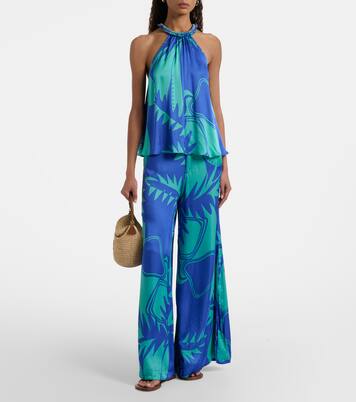 Clea printed wide-leg pants | Poupette St Barth