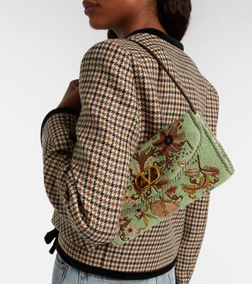 DeVain Small beaded floral shoulder bag | Valentino Garavani