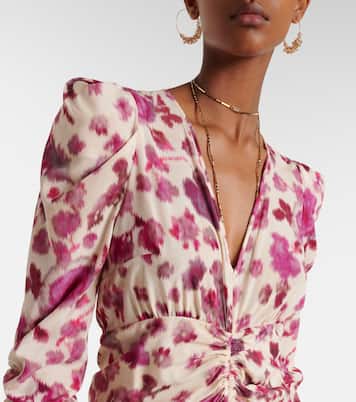 Midikleid Albini aus einem Seidengemisch | Isabel Marant