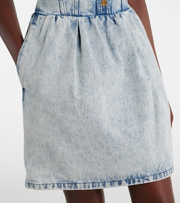 Halterneck denim minidress | Patou