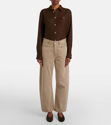 Miro cotton twill barrel-leg pants | Citizens of Humanity