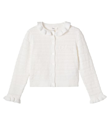 Cardigan en coton à volants | Chloé Kids