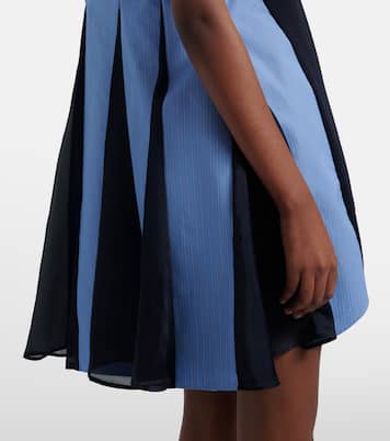 Paneled cotton-blend minidress | Sacai