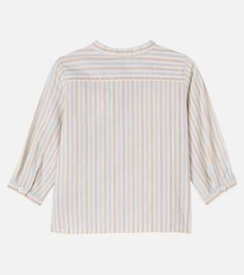 Baby Polisson striped cotton shirt | Bonpoint