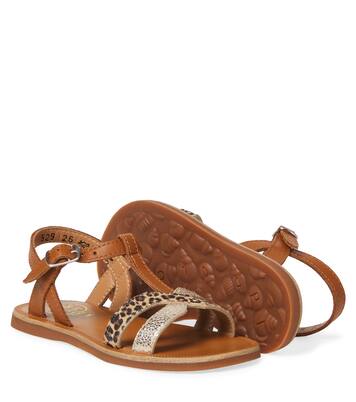 Sandali Plagette in pelle stampata | Pom d'Api