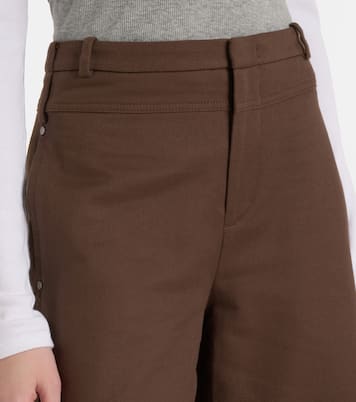 Weite Hose aus Baumwoll-Twill | Vince