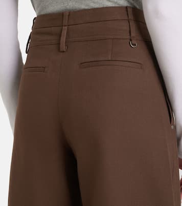 Weite Hose aus Baumwoll-Twill | Vince