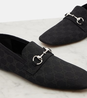 Horsebit GG帆布乐福鞋 | Gucci