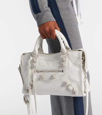 Le City Small embellished leather shoulder bag | Balenciaga