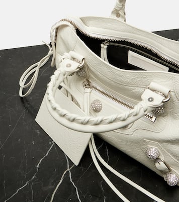 Le City Small embellished leather shoulder bag | Balenciaga