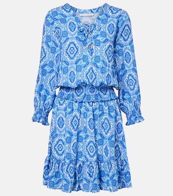 Mykonos printed smocked minidress | Heidi Klein