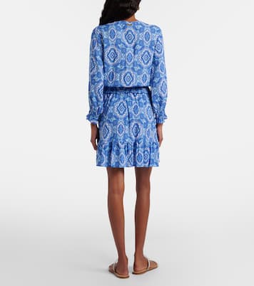 Mykonos printed smocked minidress | Heidi Klein