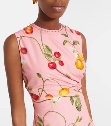 Robe midi Otoño en coton imprimé | Agua by Agua Bendita