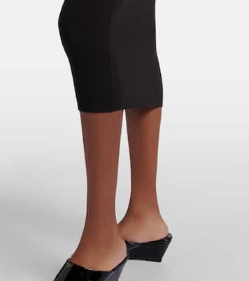 Robe midi en laine vierge | Prada