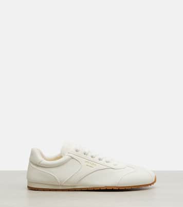 Leather sneakers | Prada