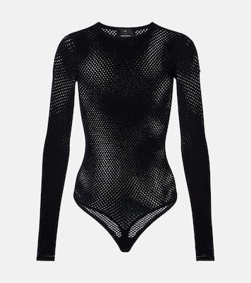 Open-knit wool-blend bodysuit | Wardrobe.NYC