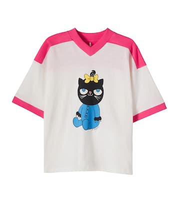 T-shirt Cat en jersey de coton | Mini Rodini