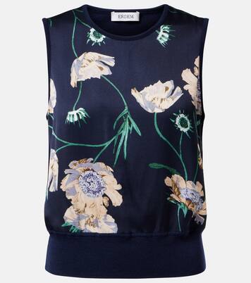 Gilet in lana floreale | Erdem