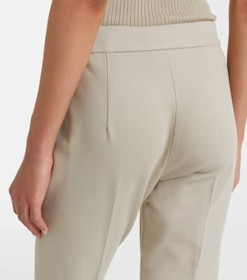 Schmale Cropped-Hose aus Jersey | Max Mara