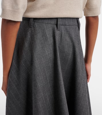 Virgin wool midi skirt | Brunello Cucinelli
