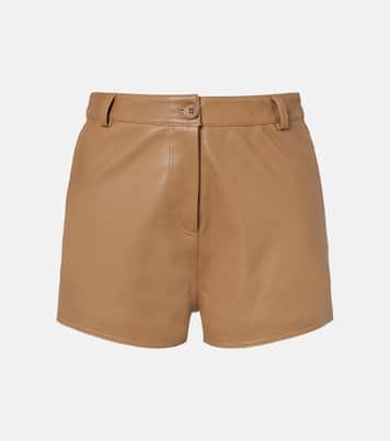 Leontine leather shorts | Nour Hammour