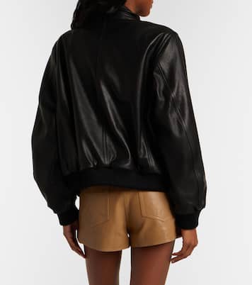 Leontine leather shorts | Nour Hammour