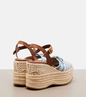 Espadrille-Sandalen aus Canvas | Chloé
