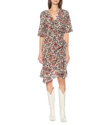 Robe Arodie imprimée en soie mélangée | Isabel Marant