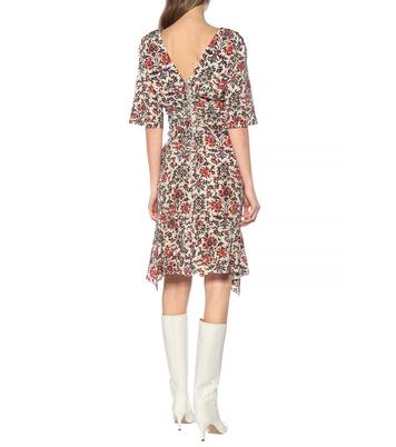 Robe Arodie imprimée en soie mélangée | Isabel Marant