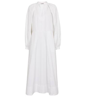 Abito midi in popeline di cotone | Jil Sander