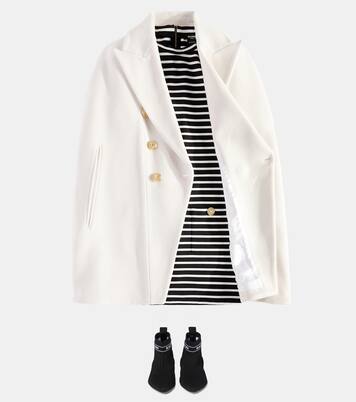 Stivaletti in maglia con logo | Balmain Kids