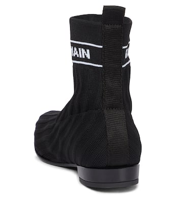 Stivaletti in maglia con logo | Balmain Kids