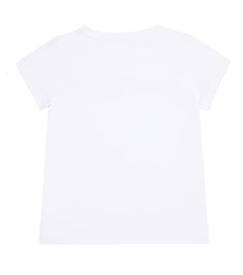 Logo cotton-blend T-shirt | Moschino Kids