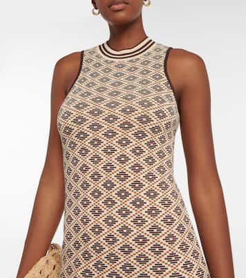 Verziertes Midikleid Ayaka aus Jacquard | Dodo Bar Or