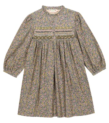 Robe Tamsin en velours côtelé à fleurs | Bonpoint