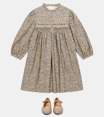 Robe Tamsin en velours côtelé à fleurs | Bonpoint