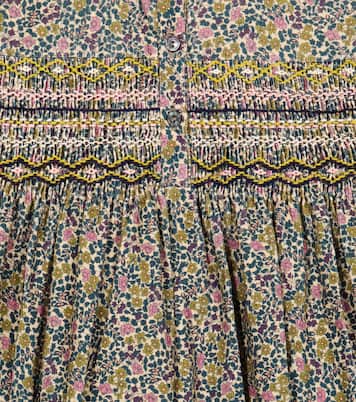 Robe Tamsin en velours côtelé à fleurs | Bonpoint