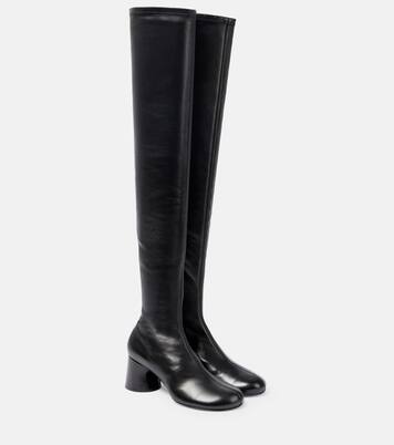 Admiral leather over-the-knee boots | Khaite