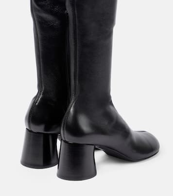 Admiral leather over-the-knee boots | Khaite