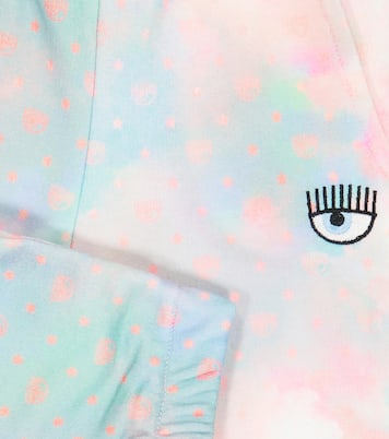 x Chiara Ferragni baby embroidered jersey sweatpants | Monnalisa