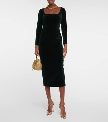 Midikleid Nyla aus Baumwollsamt | Emilia Wickstead