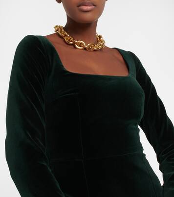 Midikleid Nyla aus Baumwollsamt | Emilia Wickstead