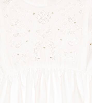 Eyelet cotton dress | Chloé Kids