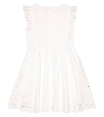 Eyelet cotton dress | Chloé Kids