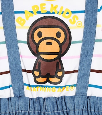 Baby Milo® printed cotton-blend playsuit | BAPE Kids